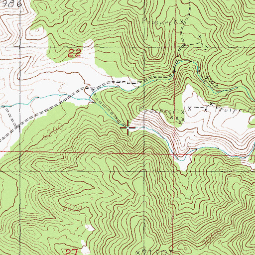 Topographic Map of Wildhorse Canyon, UT
