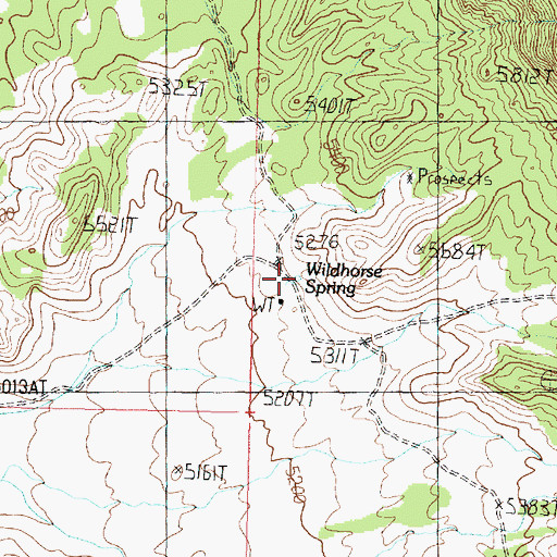Topographic Map of Wildhorse Spring, UT