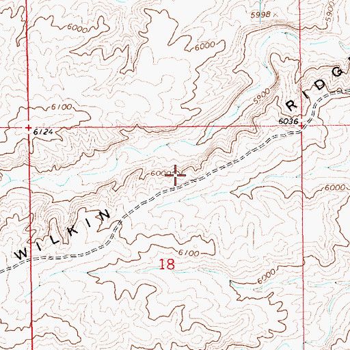 Topographic Map of Wilkin Ridge, UT