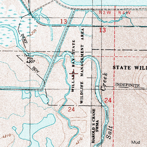 Topographic Map of Willard Bay Upland Game Management Area, UT