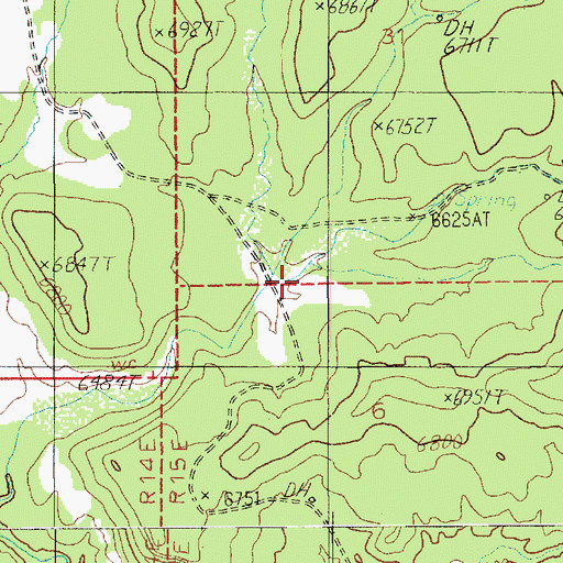 Topographic Map of Williams Draw, UT