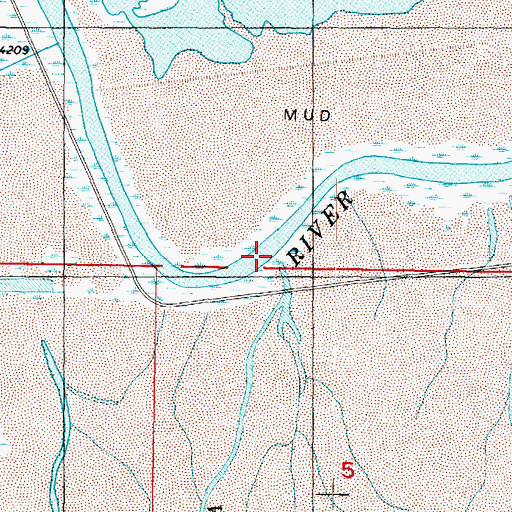 Topographic Map of Willow Creek, UT