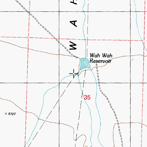 Topographic Map of Willow Creek, UT