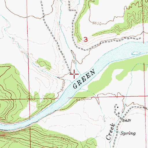 Topographic Map of Willow Creek, UT