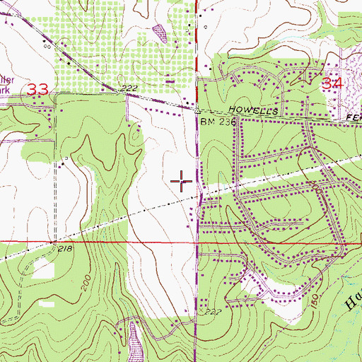 Topographic Map of Holy Name of Jesus Church, AL