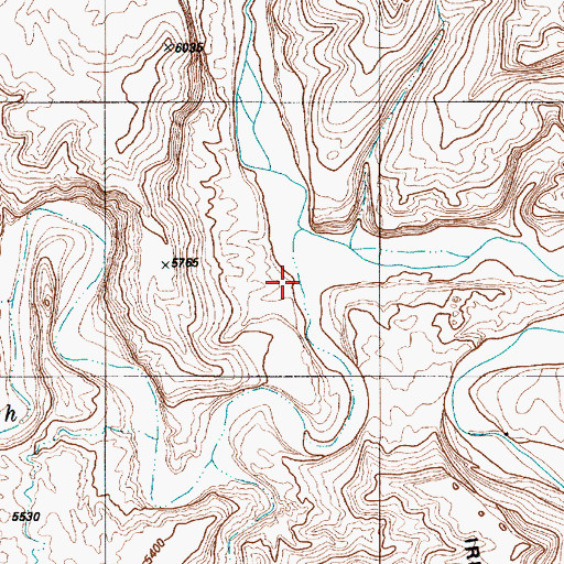 Topographic Map of Willow Springs Wash, UT