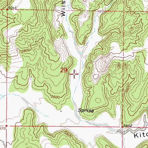 Topographic Map of Wilsey Hollow, UT