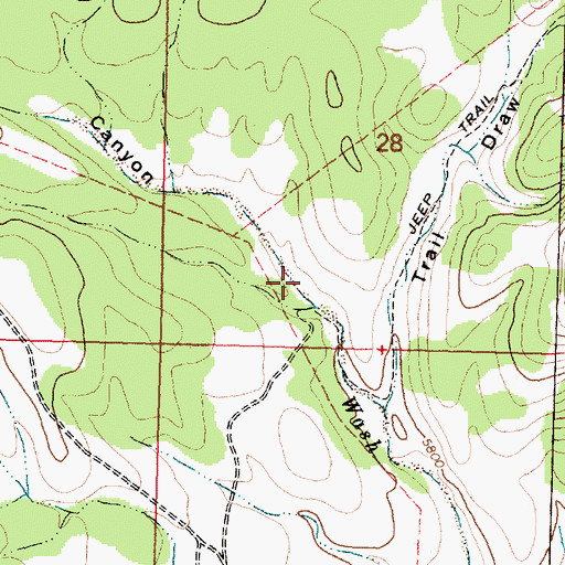 Topographic Map of Wilson Canyon, UT