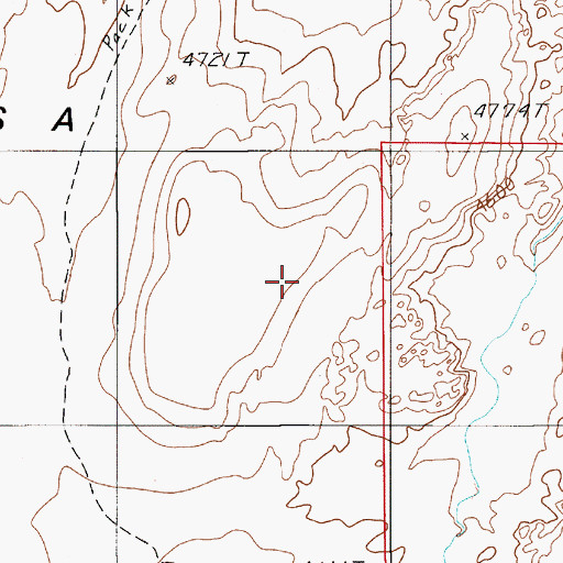 Topographic Map of Wilson Mesa, UT