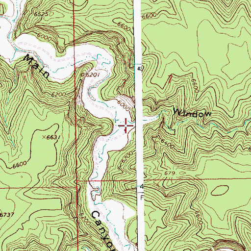 Topographic Map of Window Canyon, UT