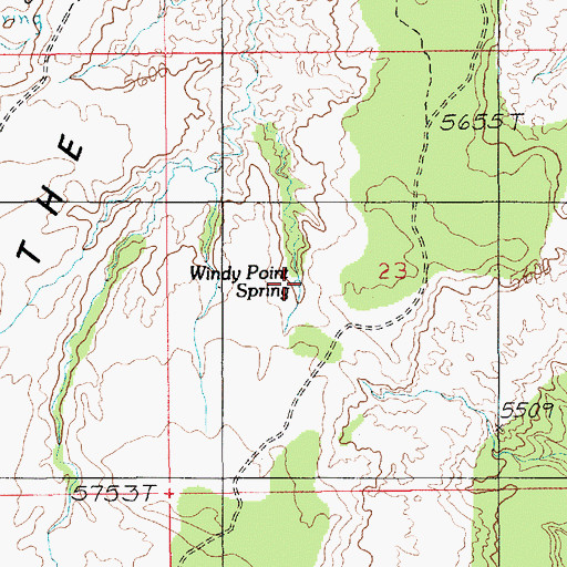 Topographic Map of Windy Point Spring, UT