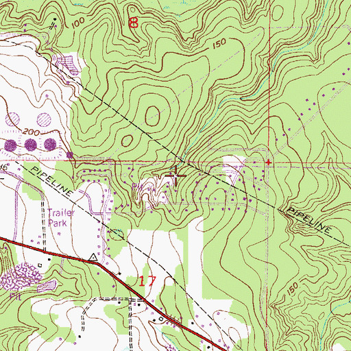 Topographic Map of Indian Hills, AL