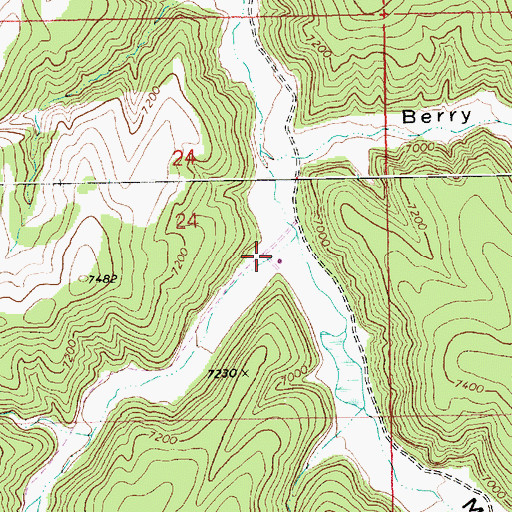 Topographic Map of Wire Fence Canyon, UT