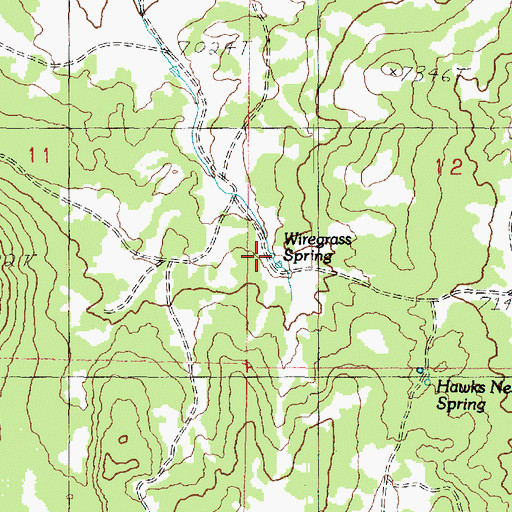 Topographic Map of Wiregrass Spring, UT