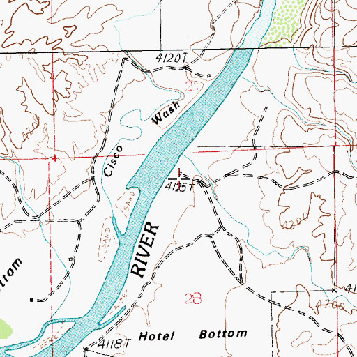 Topographic Map of Wolverton Ranch, UT