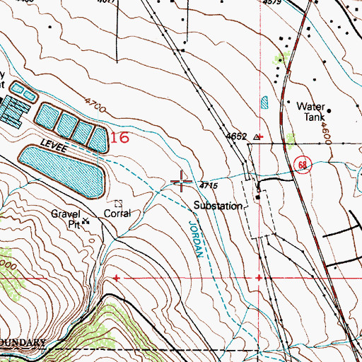 Topographic Map of Wood Hollow, UT