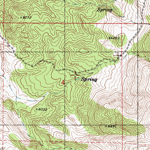 Topographic Map of Woodchuck Canyon, UT