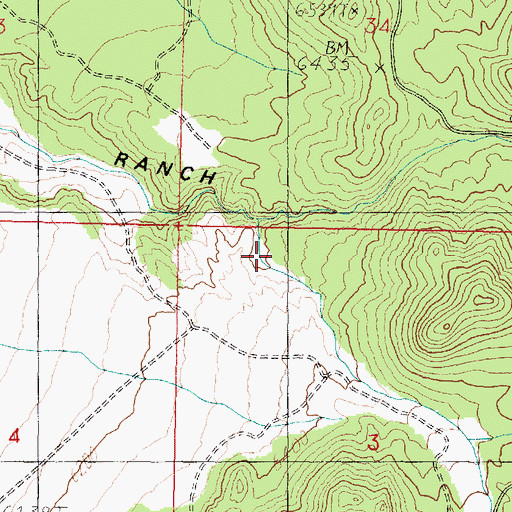 Topographic Map of Wycroft Canyon, UT