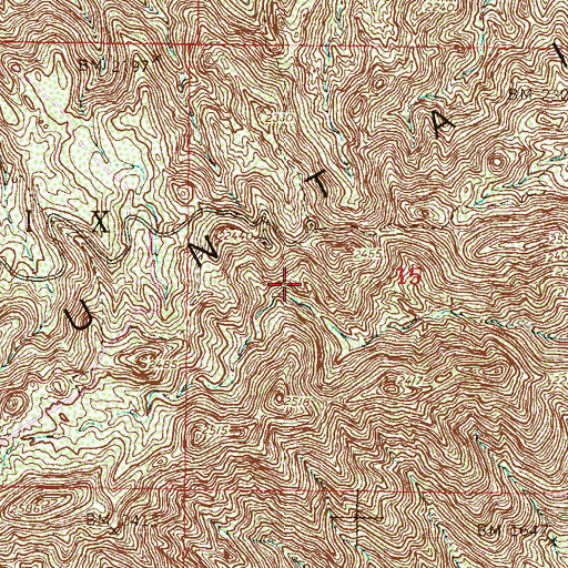 Topographic Map of Chinese Wall, AZ