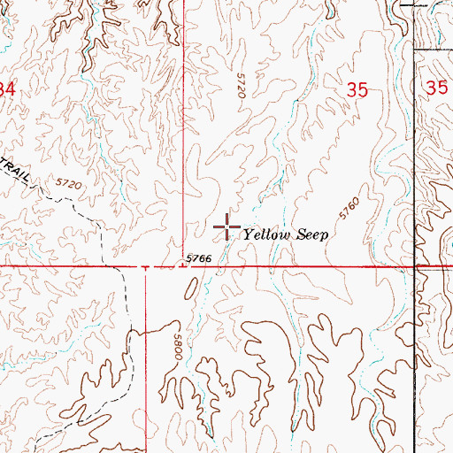 Topographic Map of Yellow Seep, UT
