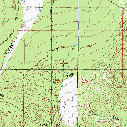 Topographic Map of Young Canyon, UT