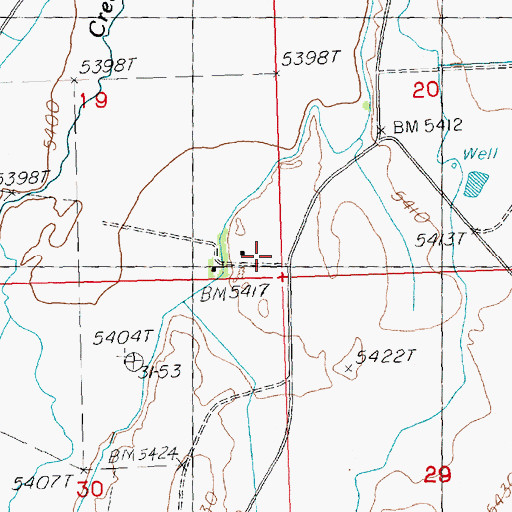 Topographic Map of Young Ranch, UT