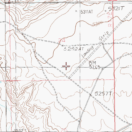 Topographic Map of A Z Minerals Corporation Airport, UT