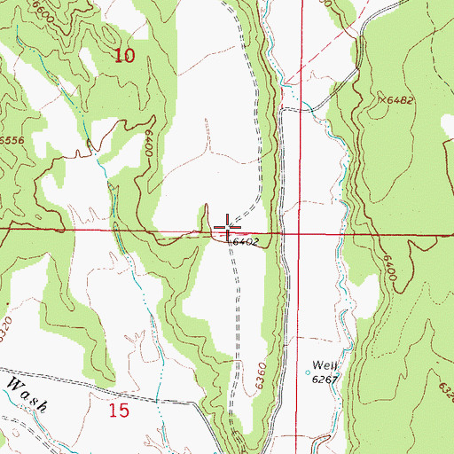 Topographic Map of Deer Springs Ranch Airport, UT