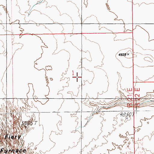 Topographic Map of Lemon Airport (historical), UT