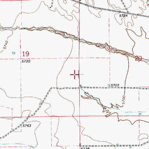 Topographic Map of Intermountain Sprayers Airport (historical), UT