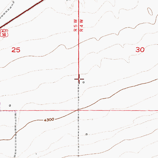 Topographic Map of Bolinder Field-Tooele Valley Airport, UT
