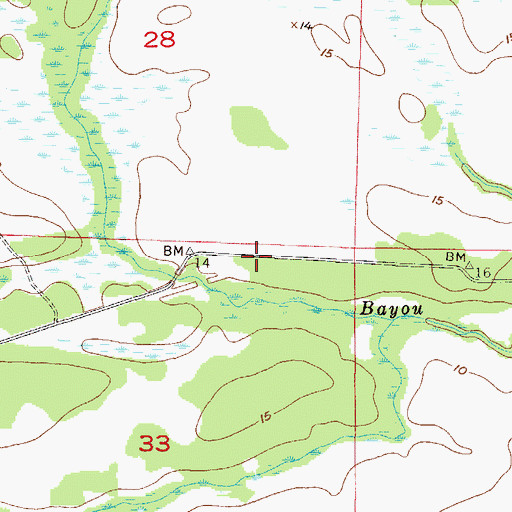 Topographic Map of Kauffman (historical), AL