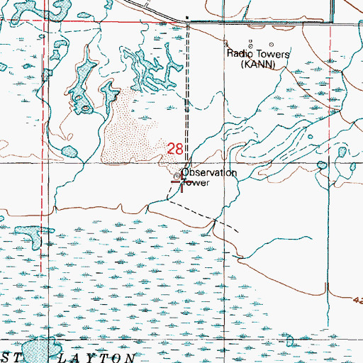 Topographic Map of Davis County Mosquito Abatement Airstrip (historical), UT