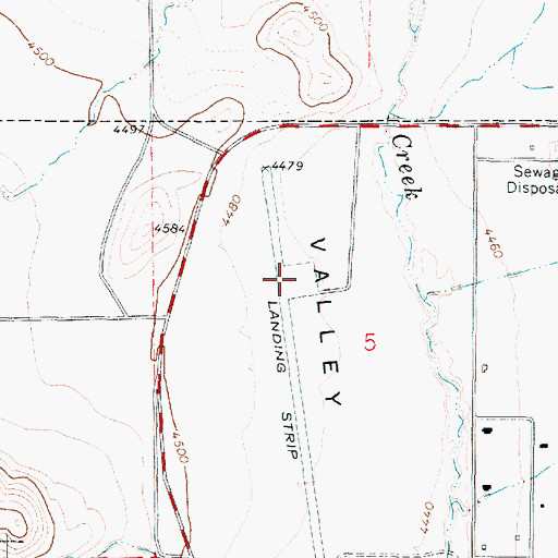 Topographic Map of ATK/Thiokol Airport, UT