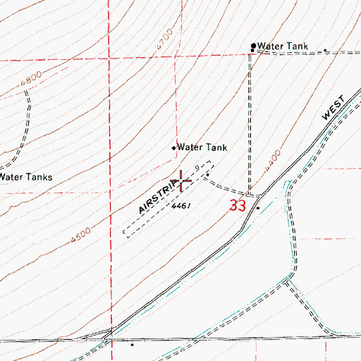 Topographic Map of Jack's Airport (historical), UT