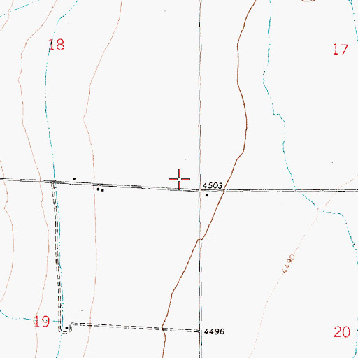 Topographic Map of Howell Airport (historical), UT