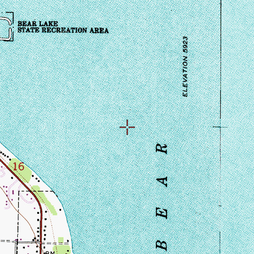 Topographic Map of Lake-Air Airport (historical), UT