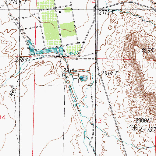 Topographic Map of Stucki Debris Basin Reservoir, UT