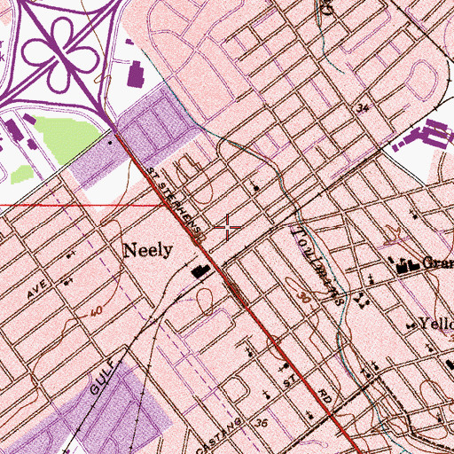 Topographic Map of Kingdom Hall of Jehovahs Witnesses, AL