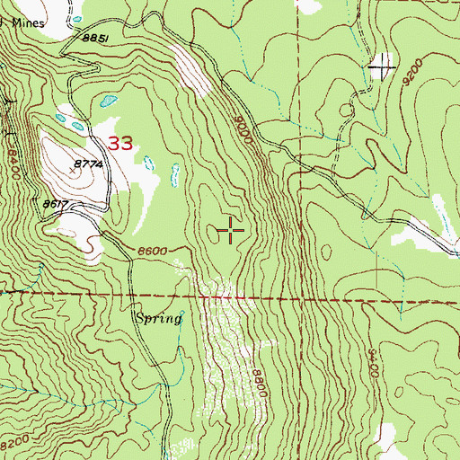 Topographic Map of Cedar City Corp Storage Dam, UT