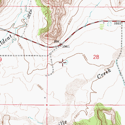 Topographic Map of Johnson Storage Reservoir, UT