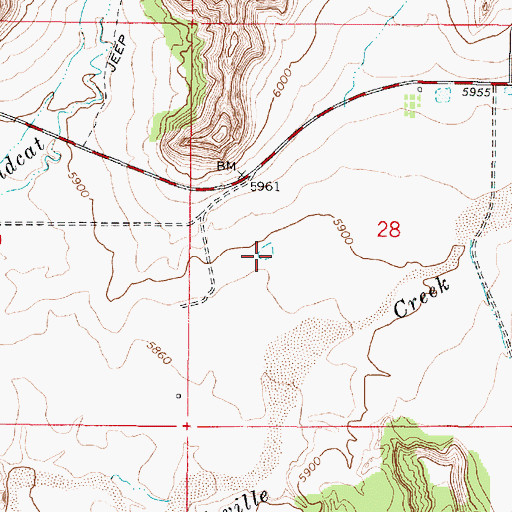 Topographic Map of Johnson Storage Dam, UT