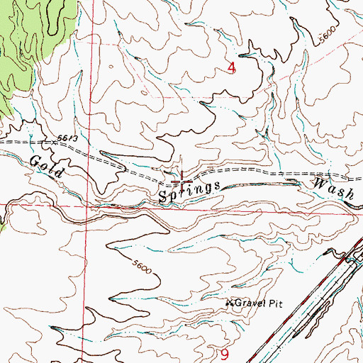 Topographic Map of Modena Dam, UT