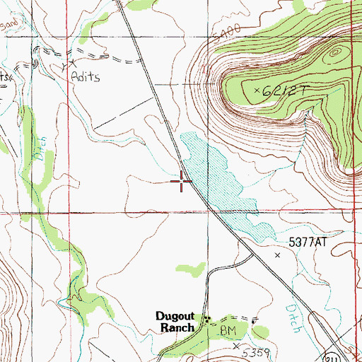 Topographic Map of Dugout Dam, UT