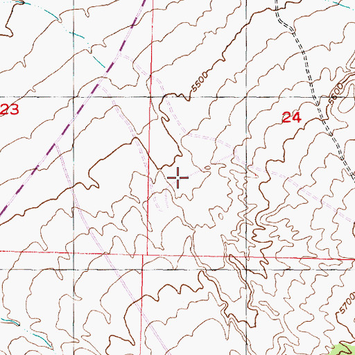 Topographic Map of Big Wash Debris Basin Dam, UT