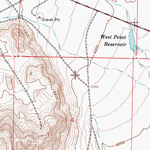 Topographic Map of Big Wash Dam, UT