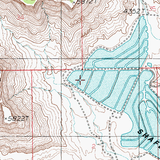 Topographic Map of TexasGulf Potash Pond One A, UT