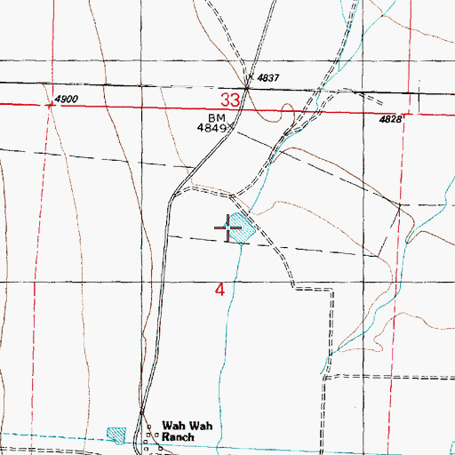 Topographic Map of Wintch Reservoir, UT