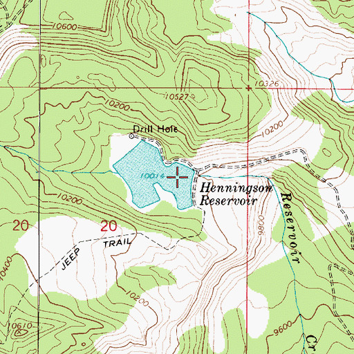 Topographic Map of Henningson Dam, UT