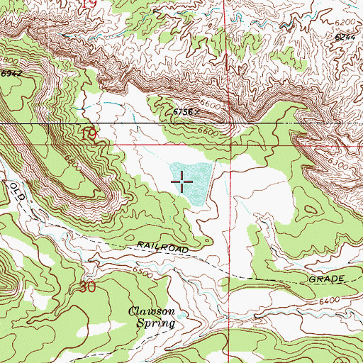 Topographic Map of Millerton Reservoir, UT